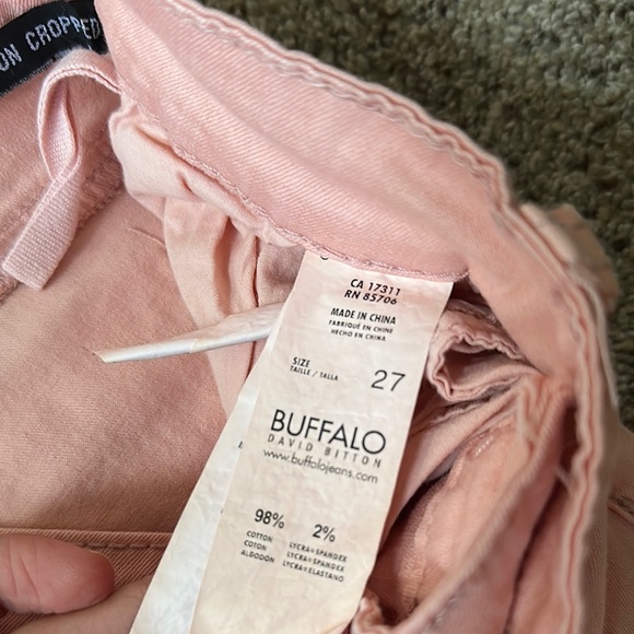 Buffalo David Bitton Pink Ankle Cropped Jeans - Picture 6 of 7